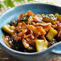 CookDoの豚バラ大根を使って＜豚バラとゴーヤーの甘辛炒め煮＞