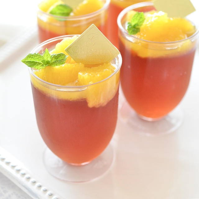 絶対に濁らない！透明感のある紅茶ゼリー