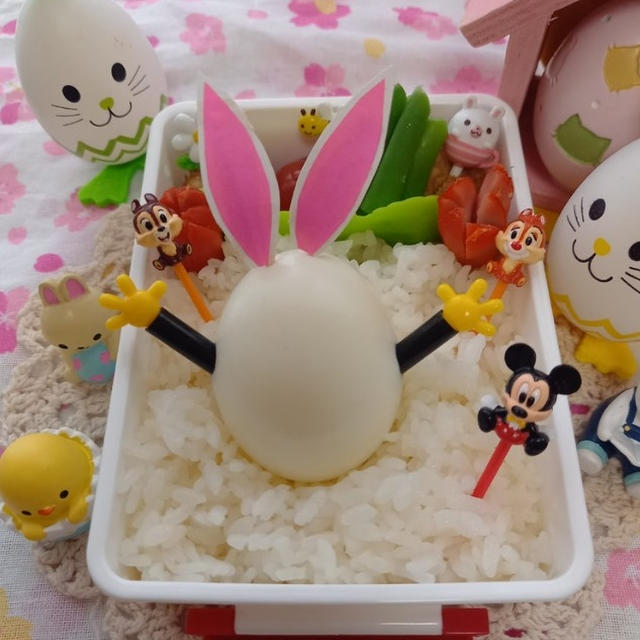 うさたまでイースター弁当〖キャラ弁〗   #平日お昼ご飯はお弁当or外食
