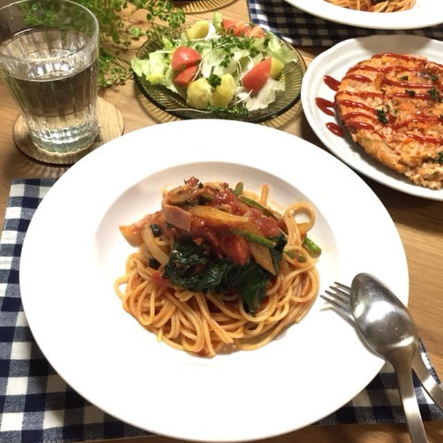 連戦の晩ごはん。