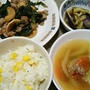 昨日の夕飯(6/23):鶏むね肉と青紫蘇の炒め物他