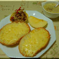 ブールのチーズトースト～白菜＆ベーコンスープ