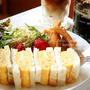 朝昼カフェ☆だし巻き玉子のサンドイッチ