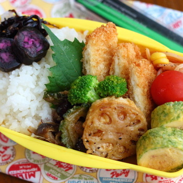 ささみのチーズカツ＆れんこんバーグ弁当