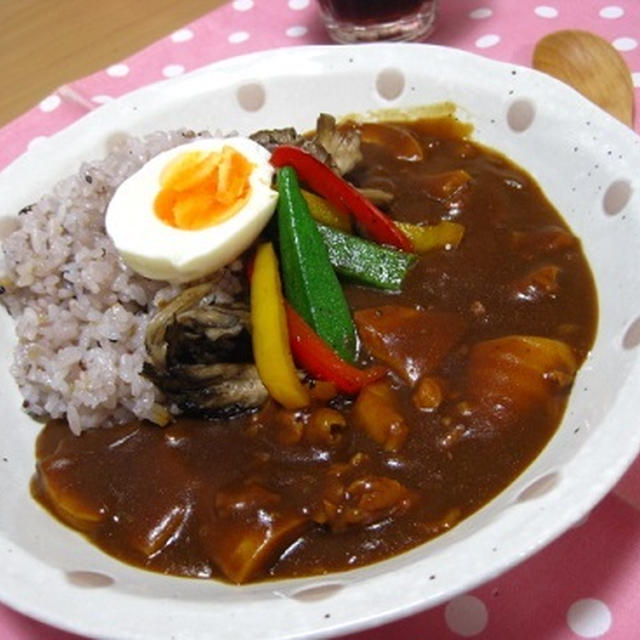 チューリップとたけのこ入りカレー☆