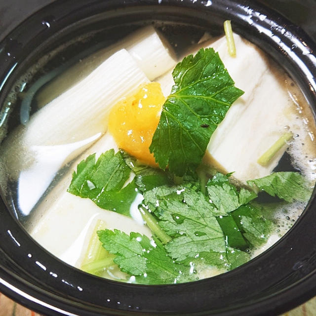 【炊飯マグ料理】香味湯豆腐