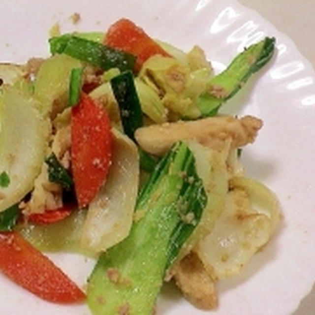 健康法師の　ダイエットに　おからで　かさ増し野菜炒め