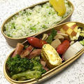 ブロッコリーとベーコンのニンニク炒め弁当