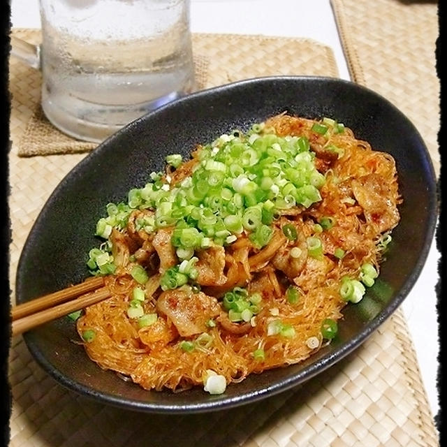 ★豚キムチ春雨★