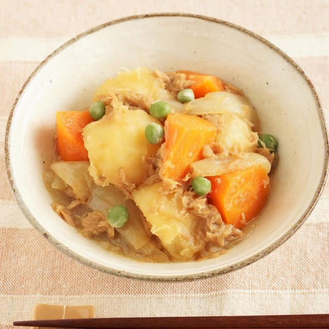 【#料理リレー】缶詰＆買い置き野菜で簡単！ツナじゃが