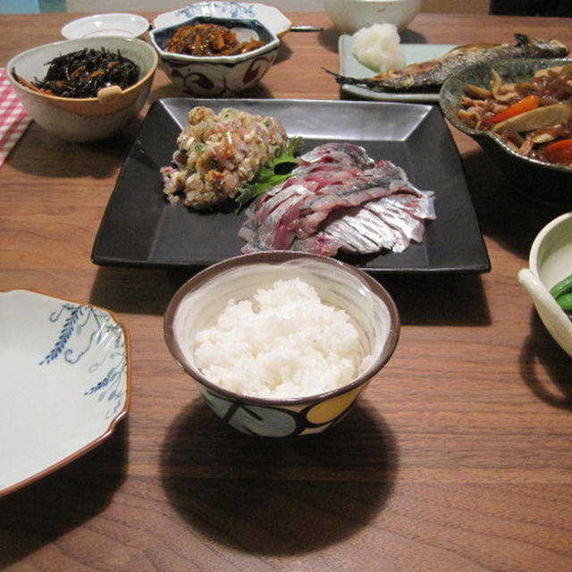 鯵三昧。