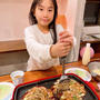 プールの日はお好み焼きです！！