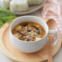 【中華料理】豚ひき肉ともやしのピリ辛スープ♡寒い季節におススメ！豆腐ときくらげも入って栄養満点♪