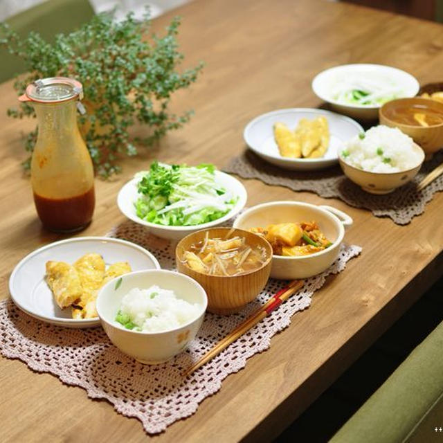 ささみのタンドリーチキンと豆ごはんなどなどなど