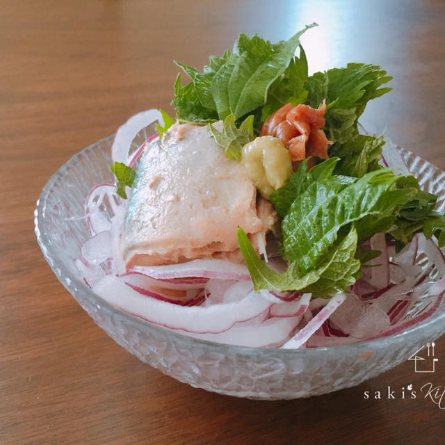 簡単一品♡サバ缶の梅わさび＊豆腐ふわふわつくね夕食