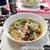 フライパン１つで時短簡単！～ ベーコンしめじ春菊のスープパスタ ～