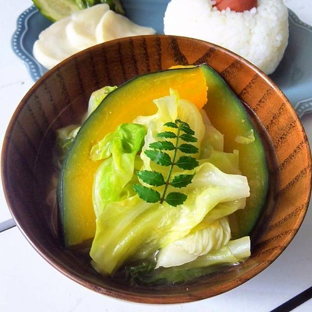 ただの野菜味噌汁がおかわり必至に 春キャベツとかぼちゃの味噌汁 By Toshiさん レシピブログ 料理ブログのレシピ満載