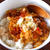 フライドオニオン×小エビを卵でとじて「あたかもエビ天玉丼」