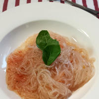 春雨で簡単ヘルシー♪冷製トマトパスタ風