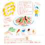 パクチーとにんじんの浅漬け（イラスト＆レシピ：オカヤイヅミ）