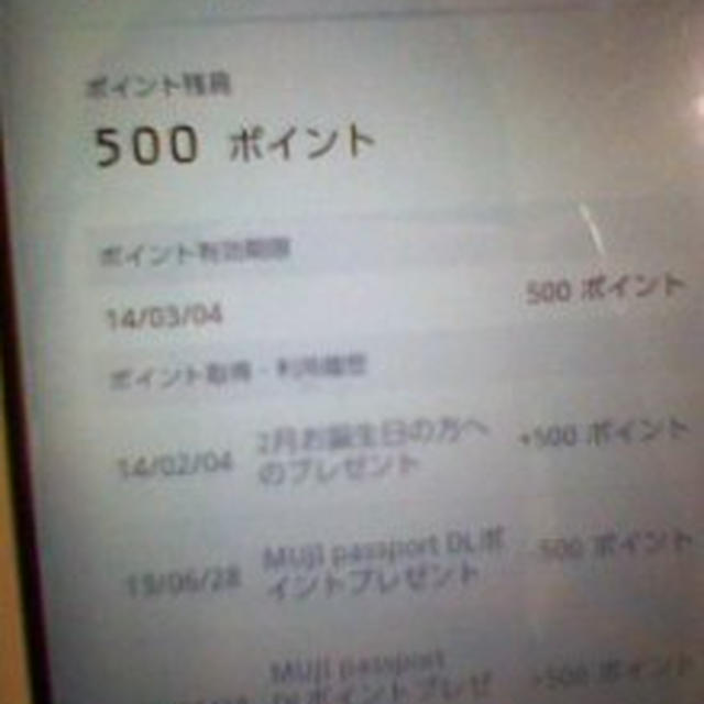 無印良品からのバースデープレゼント