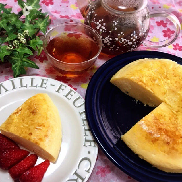 【簡単ヘルシーレシピ】準備10分❤️炊飯器にお任せヘルシーチーズケーキ