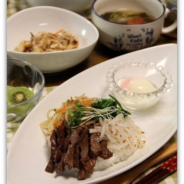 ビビンバ丼♪