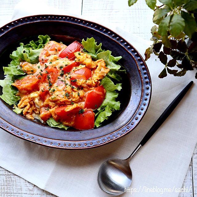 簡単ランチに！とろ〜りトマト玉子チーズ丼♡【#簡単レシピ#丼】