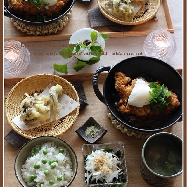 チキンカツ煮？？な、和食の日♪