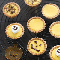 ■かぼちゃムースのミニタルト*ハロウィン風♪