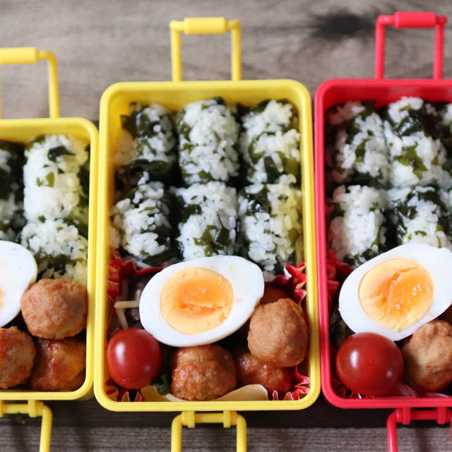 今日から三姉妹お弁当＼(^o^)／なんだかアレなお弁当に(；´∀｀)