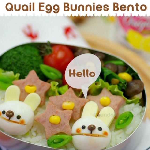 パペット風うさぎちゃんのキャラ弁