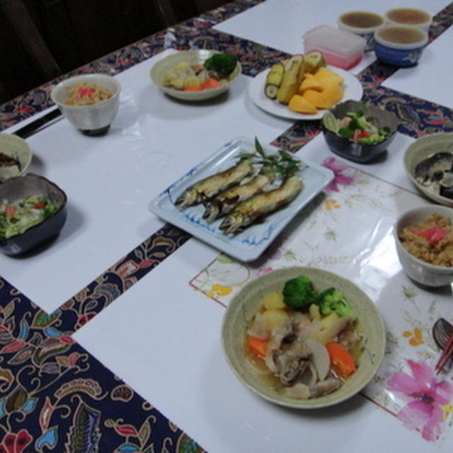 アユの塩焼き＆豚めし★★★