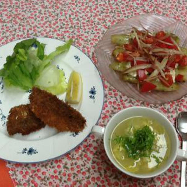 ７月第１週の今教室、揚げ物は夏の料理か？