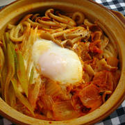 豚キムチ鍋焼きうどん