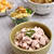 塩豚。“ももブロック”　煮汁で塩おこわ風ごはんの晩ご飯。