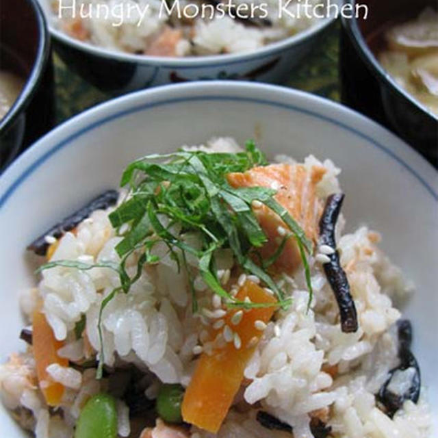 サーモンの炊込みご飯/太る謎解明