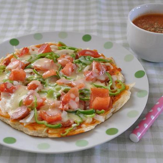 今日の朝ごはん～捏ねない！発酵なし！簡単ピザ～