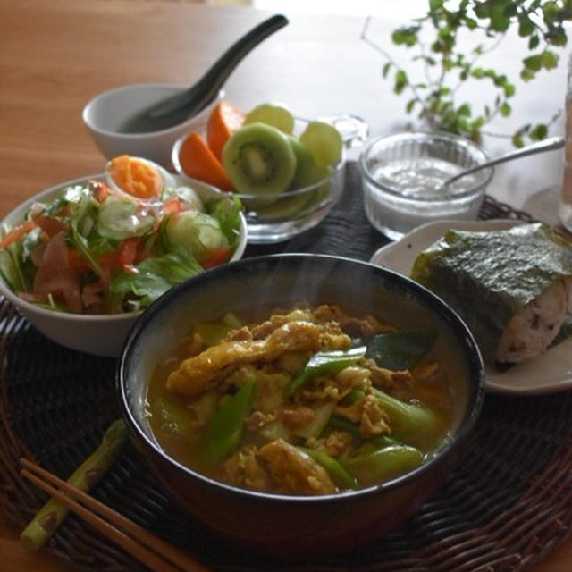 【レシピ】ほっこりあったかー！カレーうどん♪…今年最後の練習。