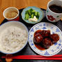 肉団子の黒酢あんかけときゅうり