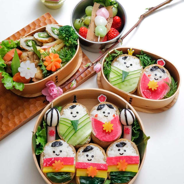 おじさんが食べるひな祭り弁当　～フォーマルスーツのPR～