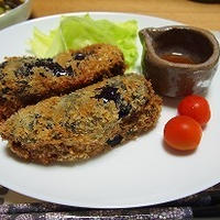 なすのおばけ☆茄子のエスニック挿み揚げ