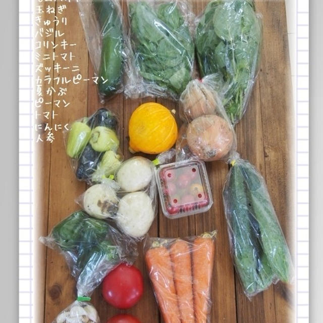 7月1週目：今週のお買い物。