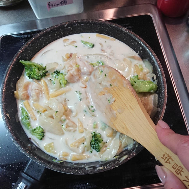 連休中にしたかったこと︰フライパンひとつで作るグラタンの練習