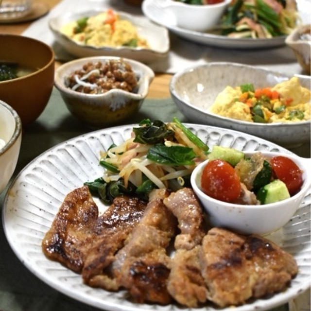 練習後の晩ごはん。