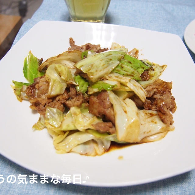 回鍋肉で夜ご飯☆