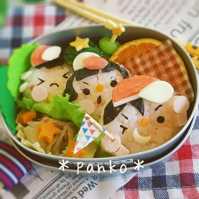 運動会♪かけっこのお弁当/キャラ弁