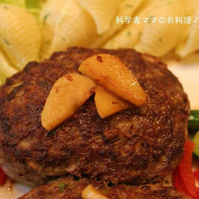 長ネギハンバーグで晩ごはん