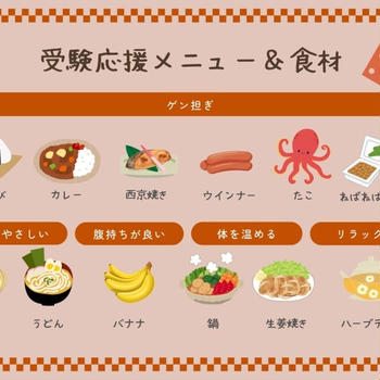 【決定版】受験応援食べ物まとめ★ゲン担ぎや集中力アップにおすすめメニュー30選