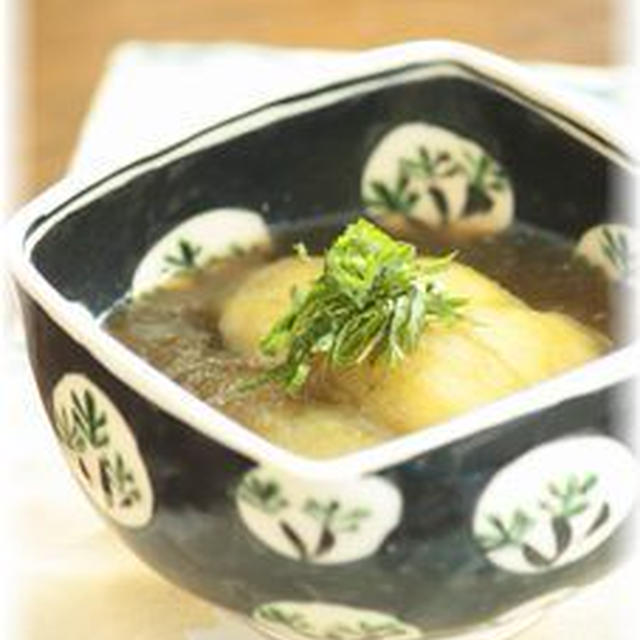 茄子のとろろ昆布わさび煮。　と献立。
